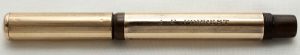 photograph of a fountain pen in a solid golden case