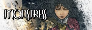 Monstress image of girl with dark hair and an eye