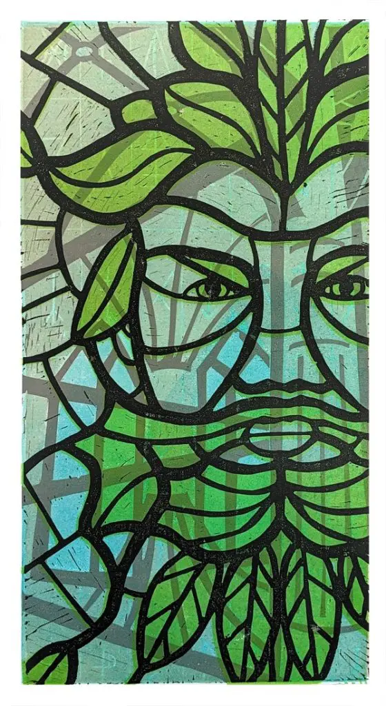 Green Man in Glass