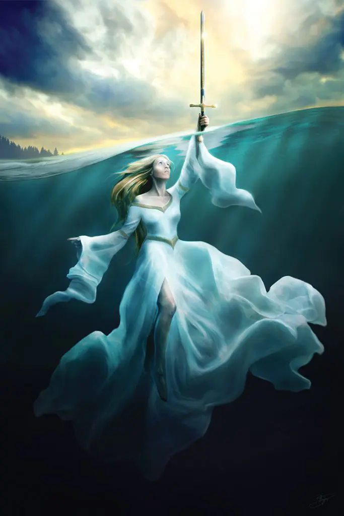 "The Lady of the Lake", Limited edition fine art print