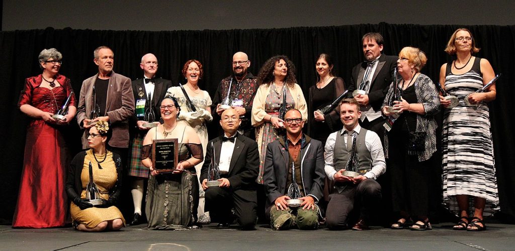 Loncon 3 Hugo Award Winners (2014), photo by Johan Anglemark