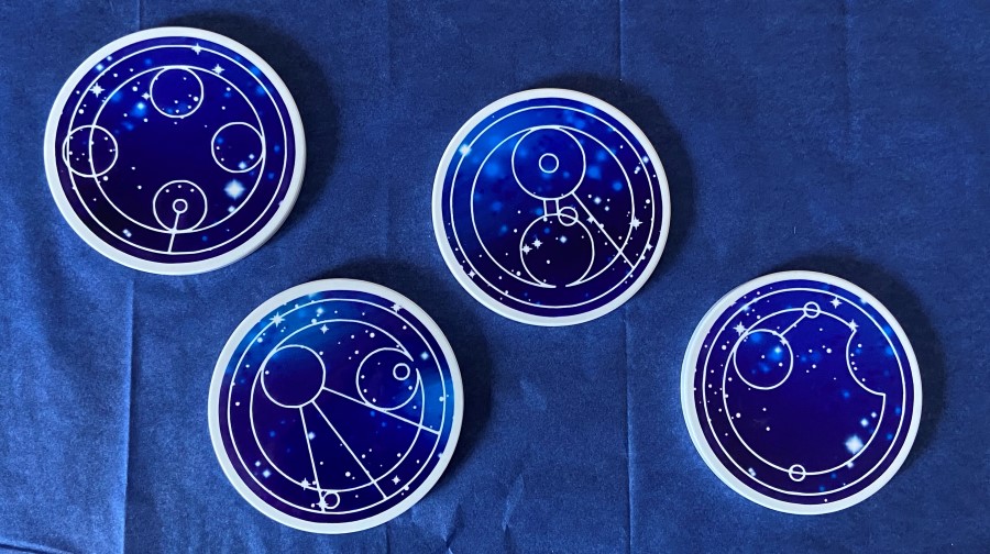 Gallifreyan Coasters in Blue